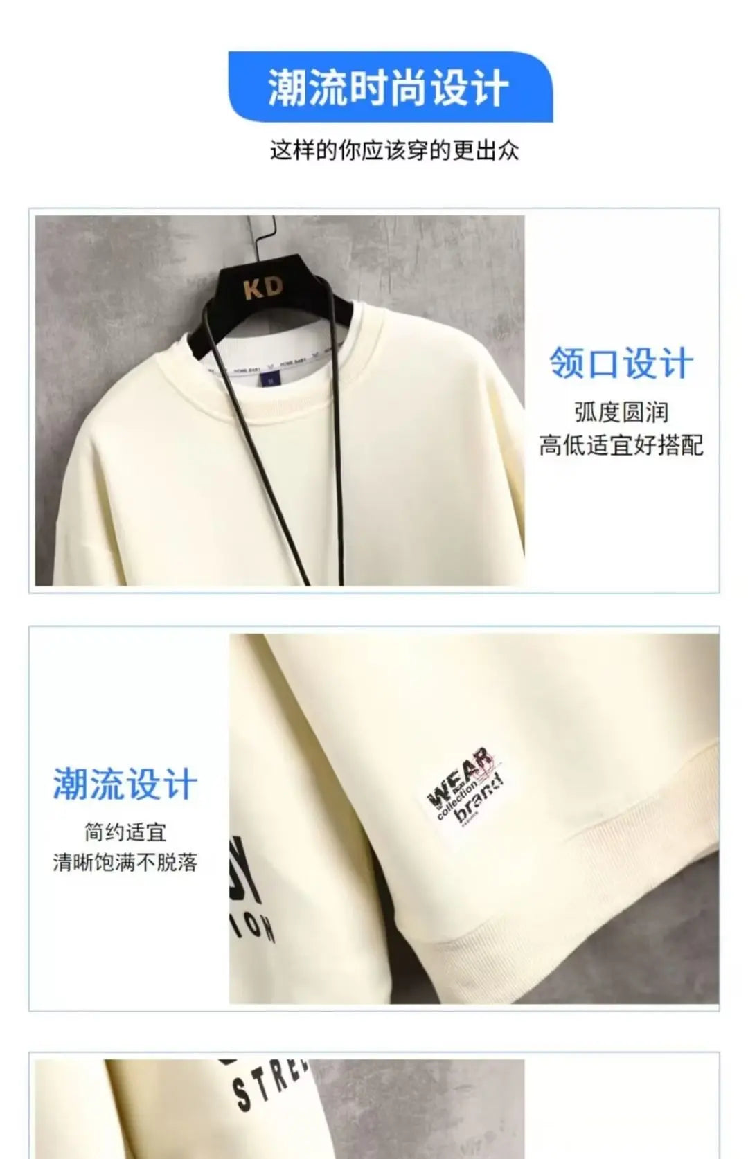 Autumn Men's Sweatshirt Cool Bear Print Long Sleeve | Ships from US