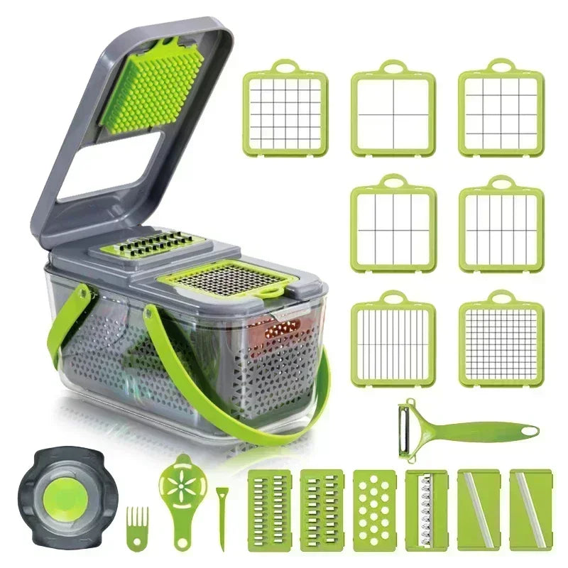 12/22 in 1 Multifunctional Vegetable Cutter Manual Foo | Ships from US