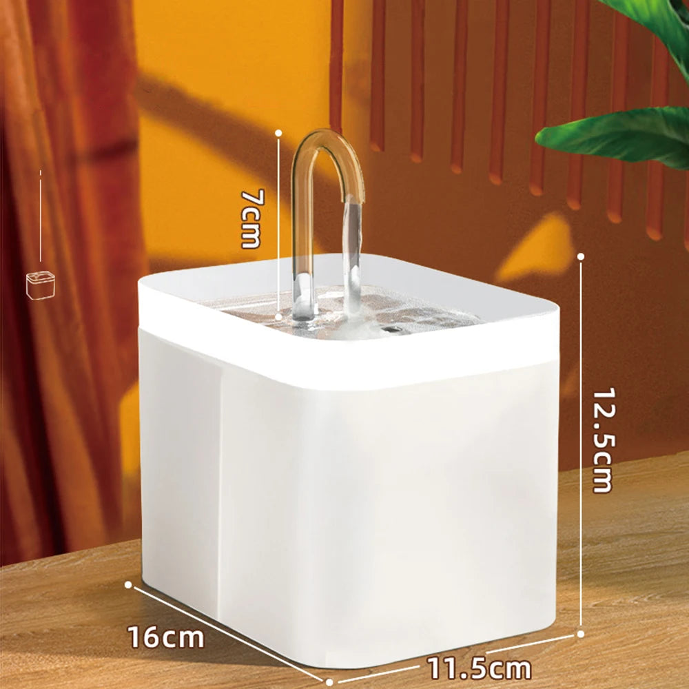 Ultra-Quiet Pet Water Fountain Auto Filter USB Electric