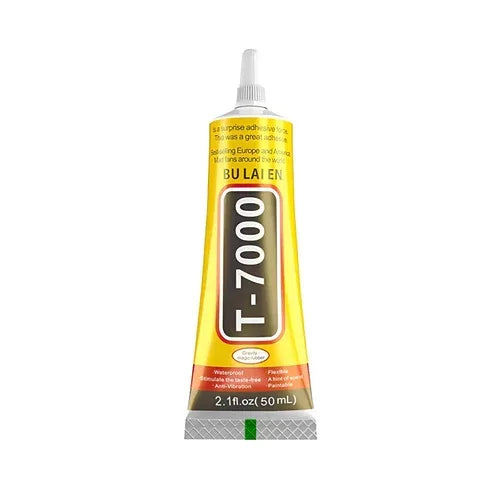 Tubes of clear multi-purpose adhesive glue in various sizes for use on electronics, jewelry, and crafts.