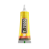Tubes of clear multi-purpose adhesive glue in various sizes for use on electronics, jewelry, and crafts.