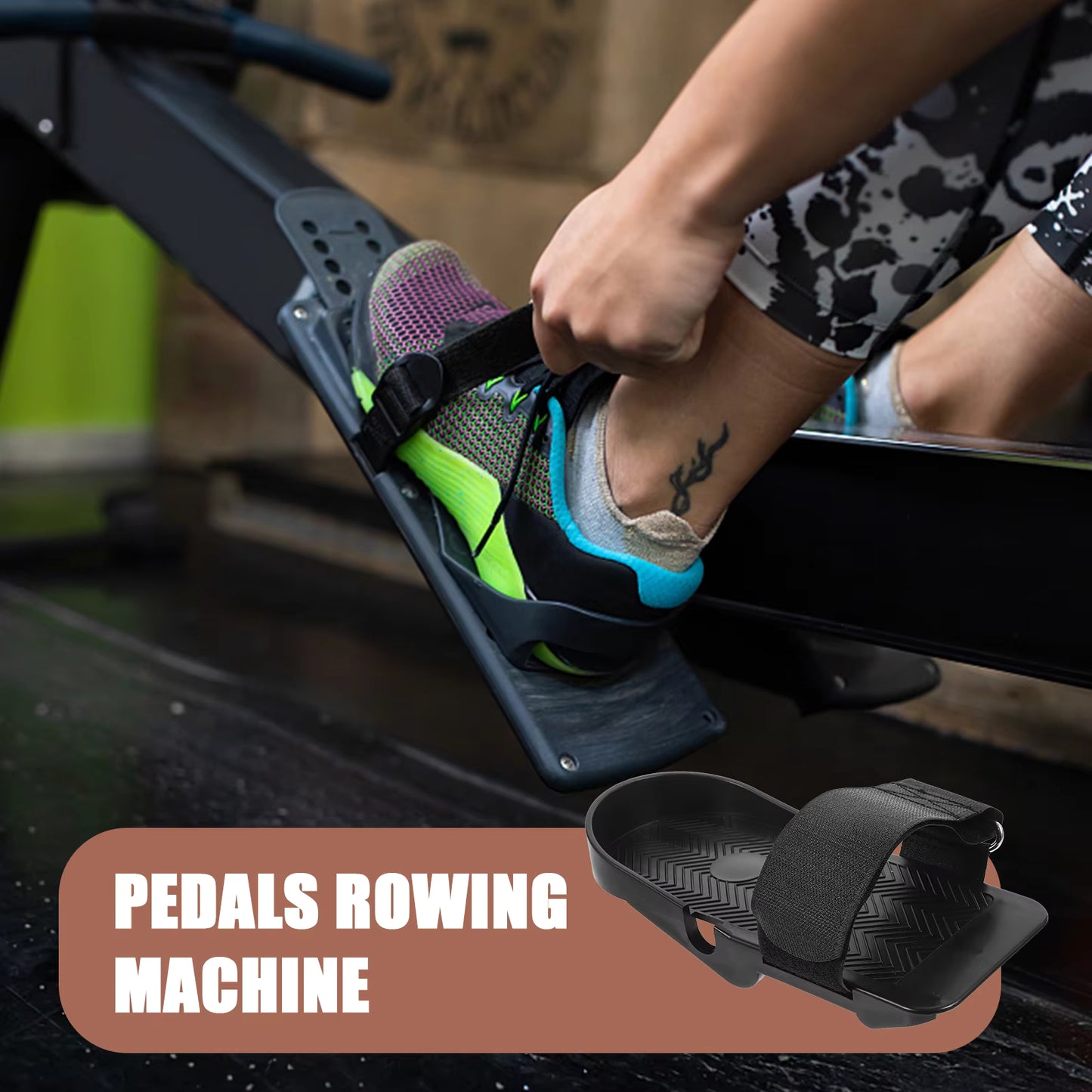 Adjustable Pedal Foot Pedal Fitness Equipment Machine Accessories Flat Pedals Exercise Supplies Anti Skid Pedals Indoor