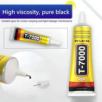 Three tubes of multi-purpose T-7000 and B-7000 adhesive glue in different sizes for electronics and crafts.