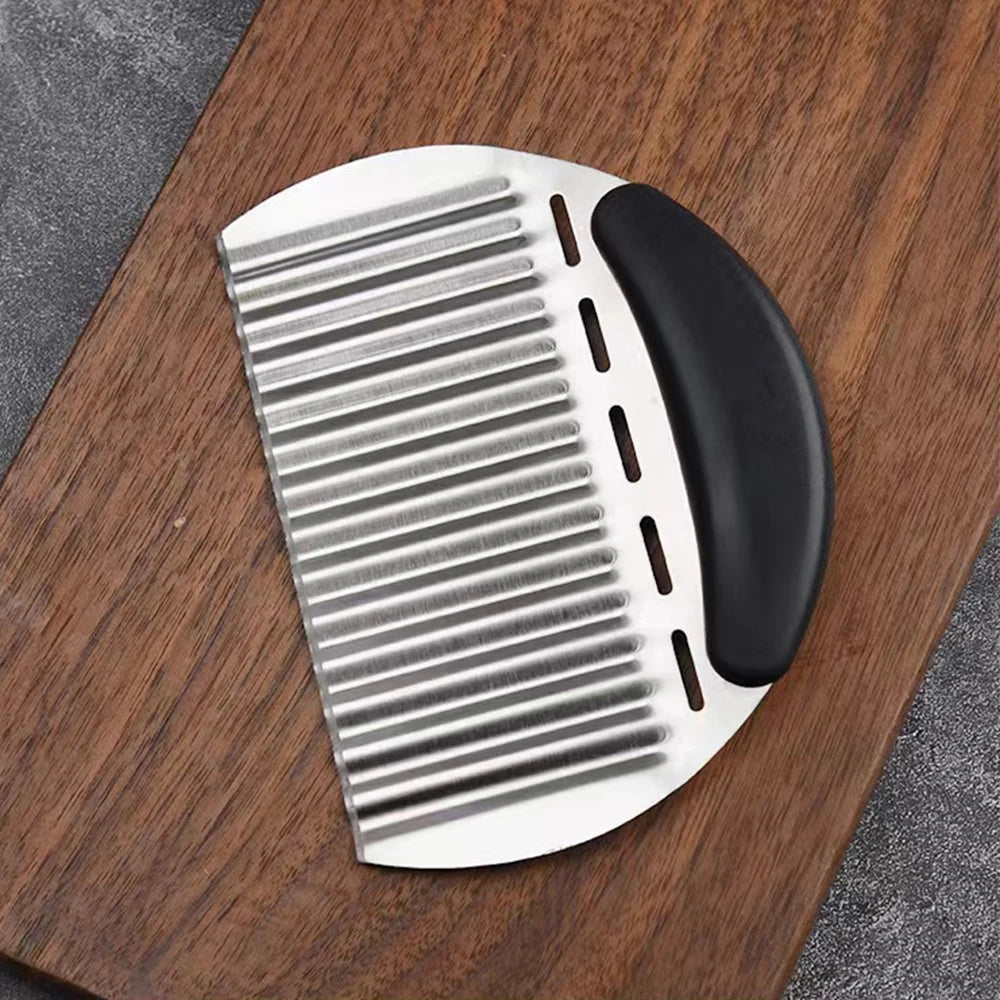 Potato Cutter Chip French Fry Maker Stainless Steel Wavy