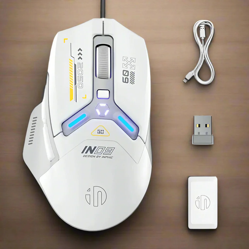 6 Programmable Buttons RGB Dual Mode Bluetooth Mouse