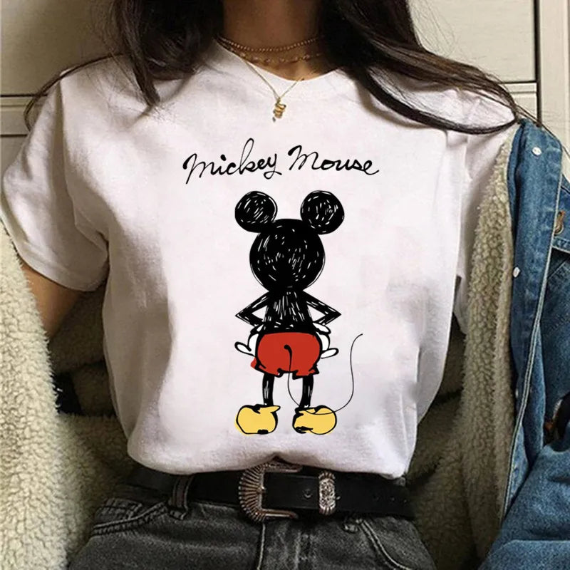 Fashion Mickey Minnie Mouse Disney T-shirt Women's