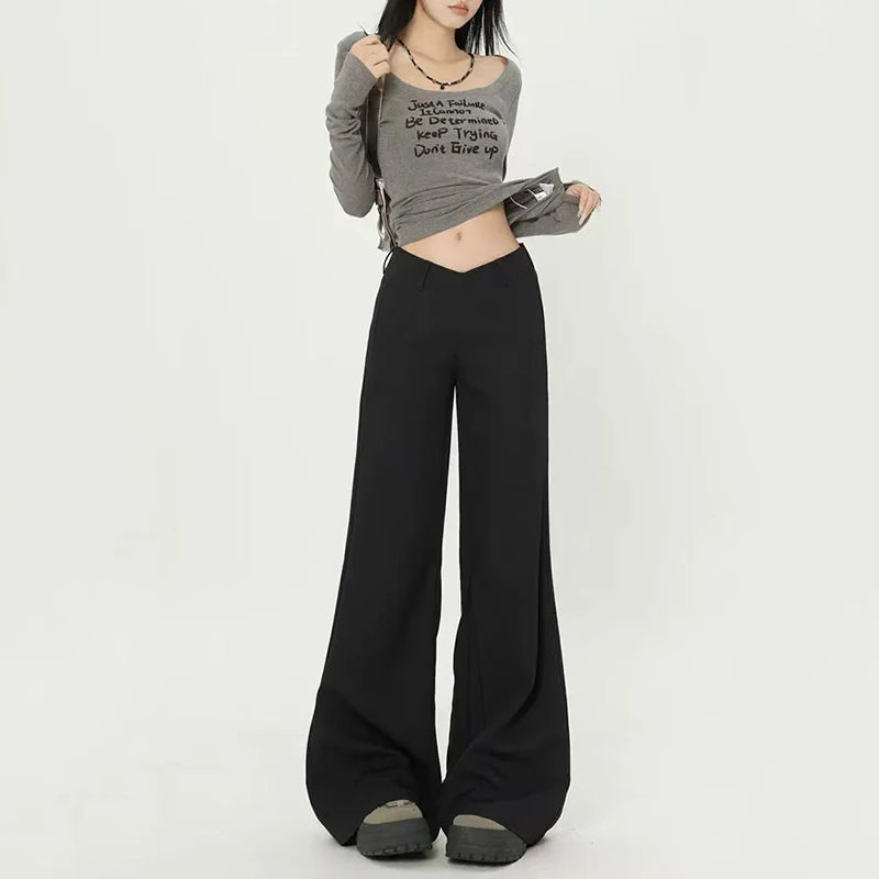 Gidyq Fashion Women Bandage Shirts Korean All Match