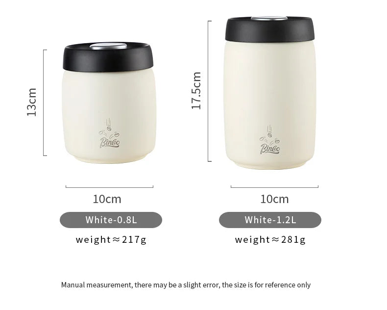 Coffee Sealed Can Stainless Steel Manual Vacuum Storag | Ships from US