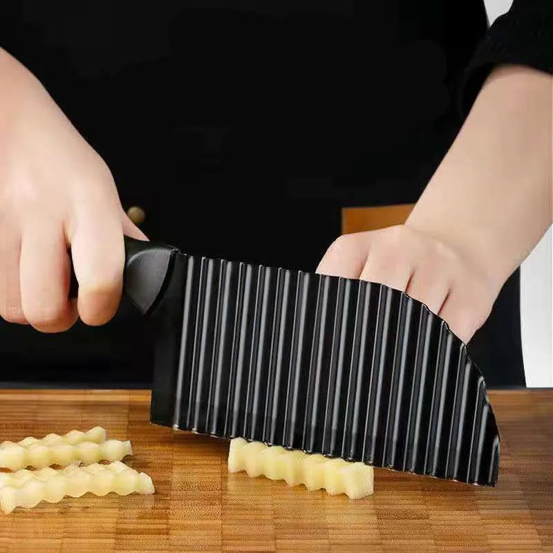 Stainless Steel Potato Cutting Wave Knife Chip Slicer