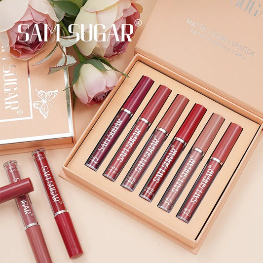 6pc Matte Liquid Lipstick Set, Long-Lasting Lip Stain  | Ships from US