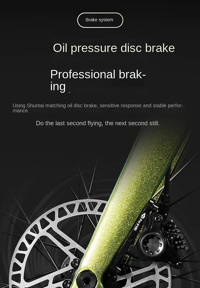 2025 New Ultra-Light Carbon Fiber Road Bike Fast Racing Bicycle with Hydraulic Disc Brakes 16/24-Speed Gear Shift Drop Handlebar