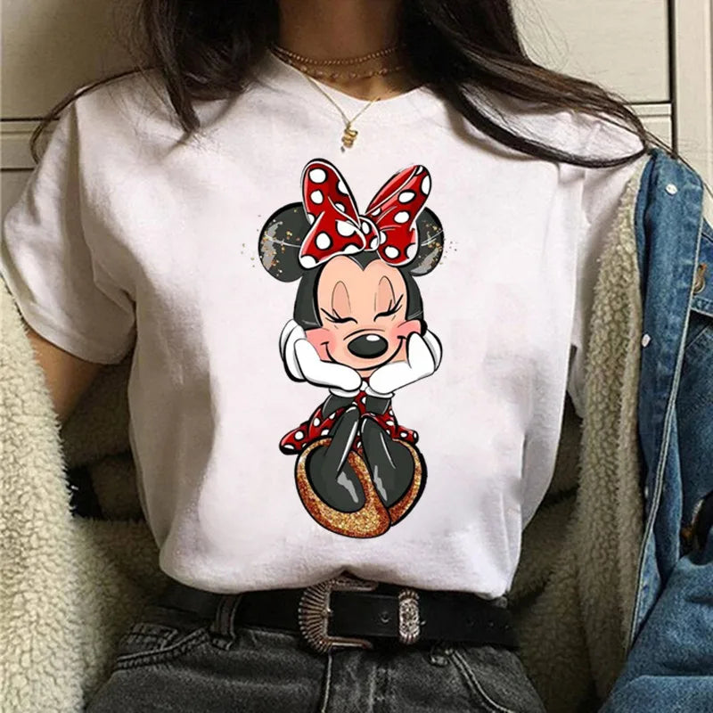 Fashion Mickey Minnie Mouse Disney T-shirt Women's