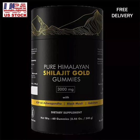 Himalayan Shilajit Gummies 3000mg - Gold Grade with Ashwagandha