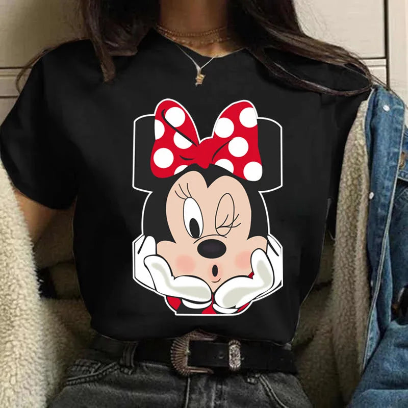 Fashion Mickey Minnie Mouse Disney T-shirt Women's