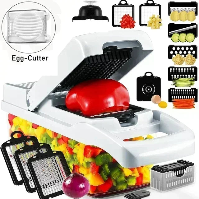 12/22 in 1 Multifunctional Vegetable Cutter Manual Foo | Ships from US