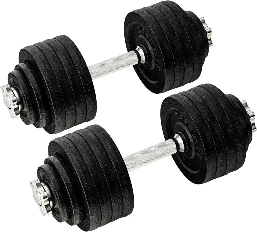 Adjustable Dumbbell Set with Weight Plates/Connector 8 | Ships from US