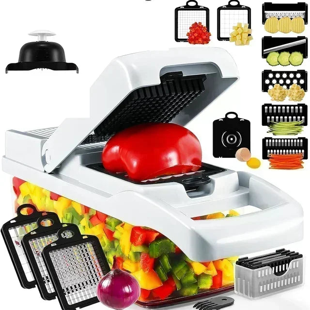 12/22 in 1 Multifunctional Vegetable Cutter Manual Foo | Ships from US