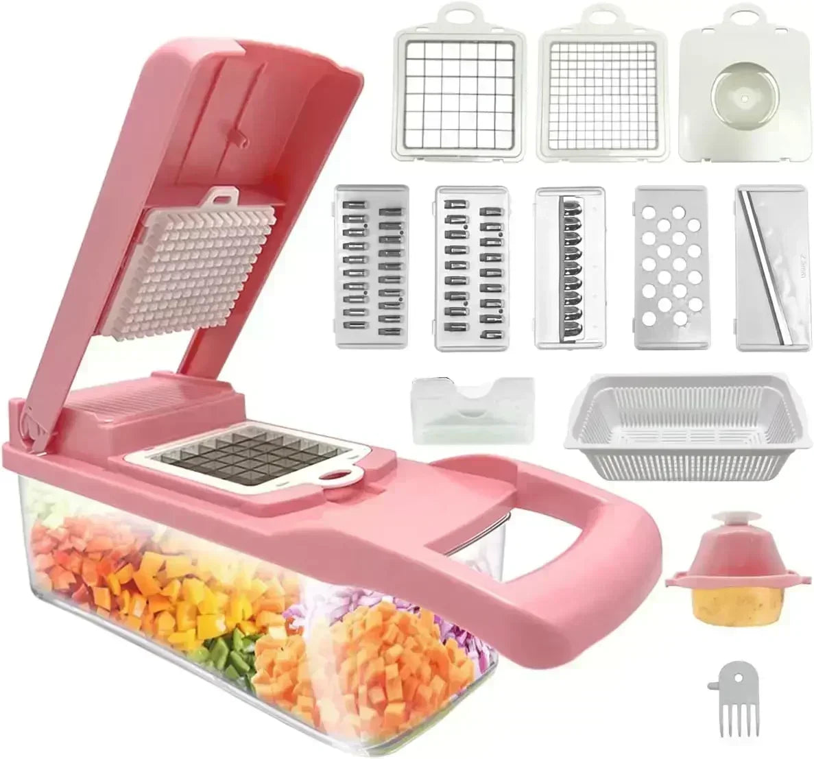 12/22 in 1 Multifunctional Vegetable Cutter Manual Foo | Ships from US