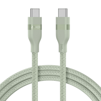 Anker USB-C to USB-C Cable (3 ft / 6 ft, 240W, Upcycled-Braided) - Trustymall