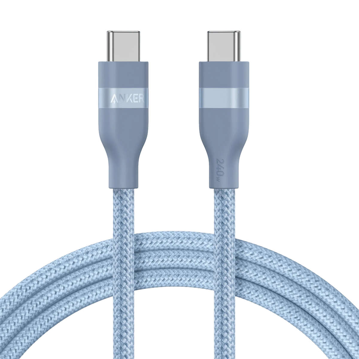 Anker USB-C to USB-C Cable (3 ft / 6 ft, 240W, Upcycled-Braided) - Trustymall