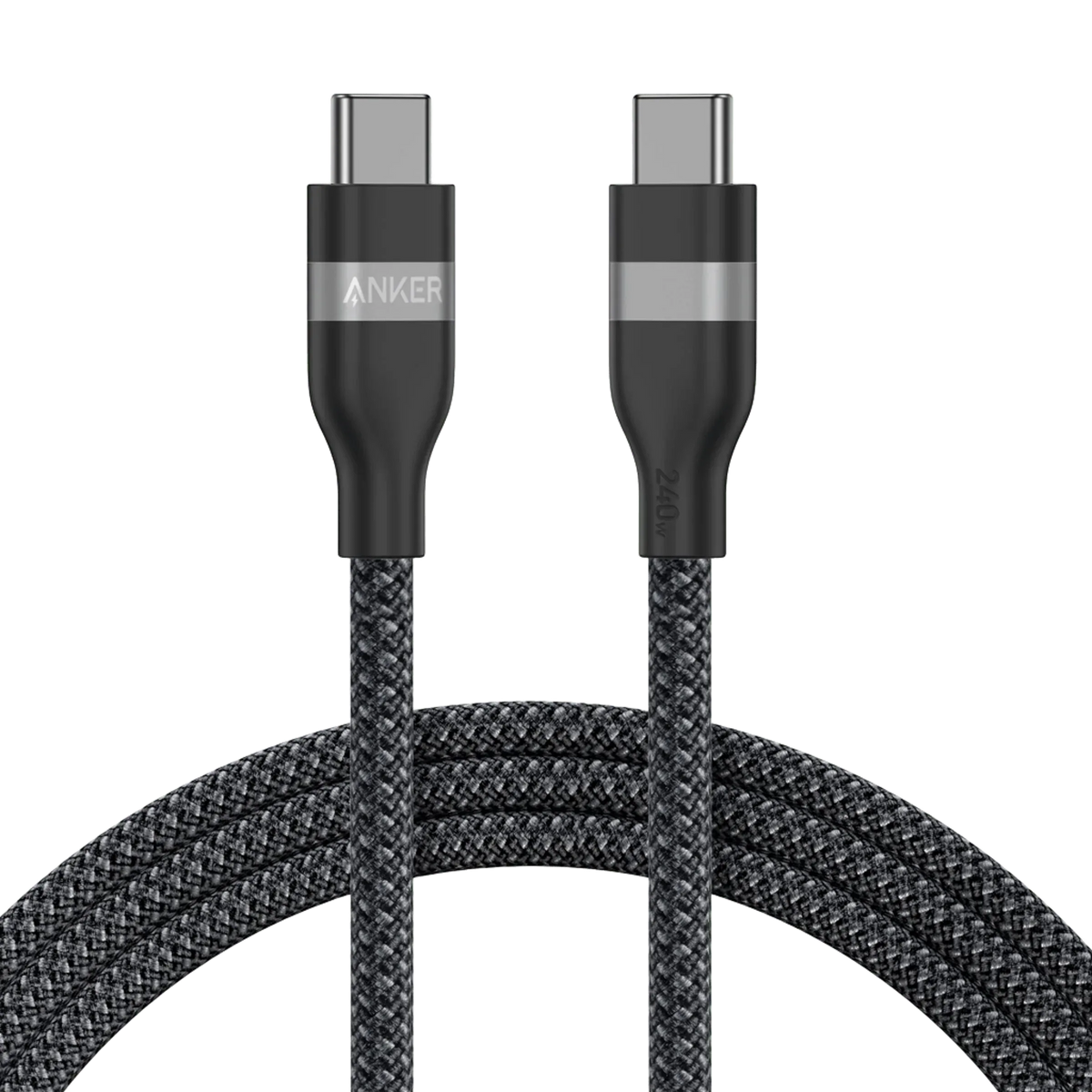 Anker USB-C to USB-C Cable (3 ft / 6 ft, 240W, Upcycled-Braided) - Trustymall
