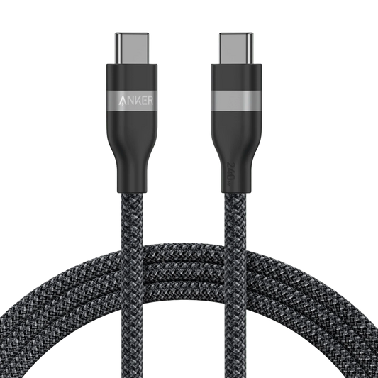 Anker USB-C - USB-C Kablosu (90 cm / 180 cm, 240 W, Geri Dönüştürülmüş Örgülü)
