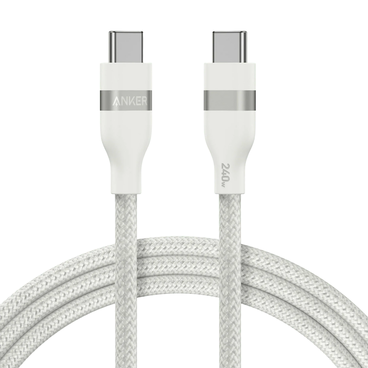 Anker USB-C to USB-C Cable (3 ft / 6 ft, 240W, Upcycled-Braided) - Trustymall