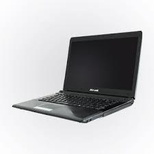 ATRUST 14-inch thin notebook showing sleek design and screen with 1366 x 768 resolution