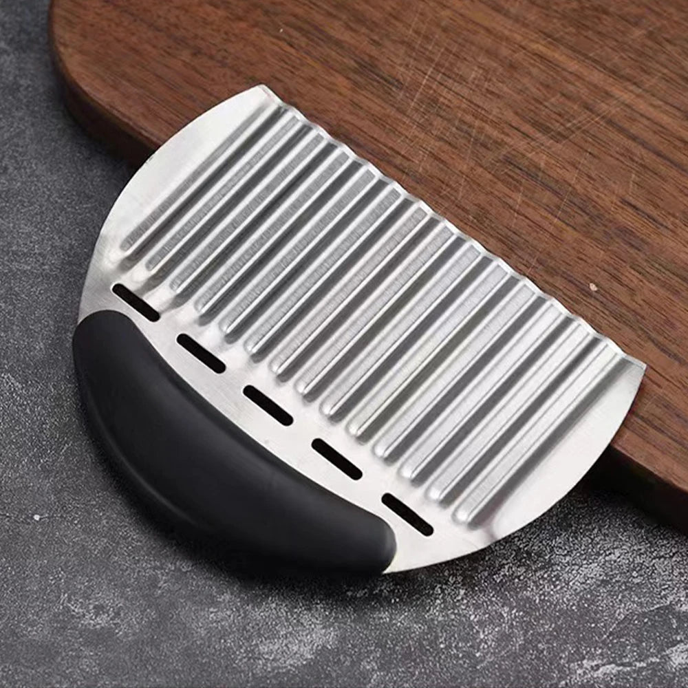 Potato Cutter Chip French Fry Maker Stainless Steel Wavy