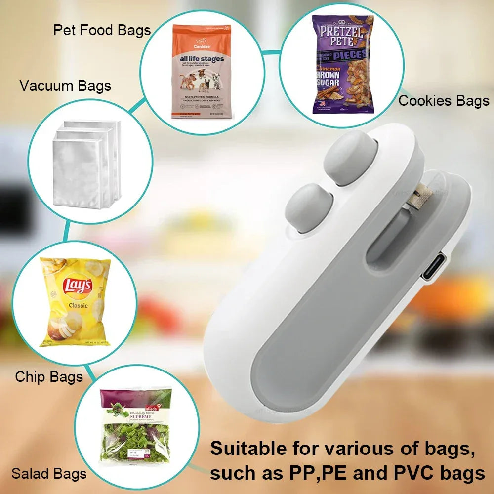 Mini Isı Torbası Kapatma Makinesi, Paket Kapatma Torbaları, Plastik Gıda Kapatma Makinesi