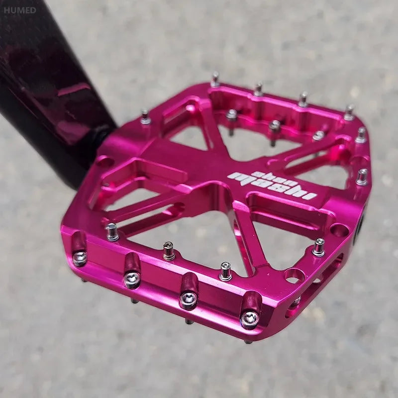 2025 New Bike Pedals  MTB Mountain Road Flat Non-slip CNC 3 Sealed Bearings Green Bicycle Pedals Route Cycling Accessories