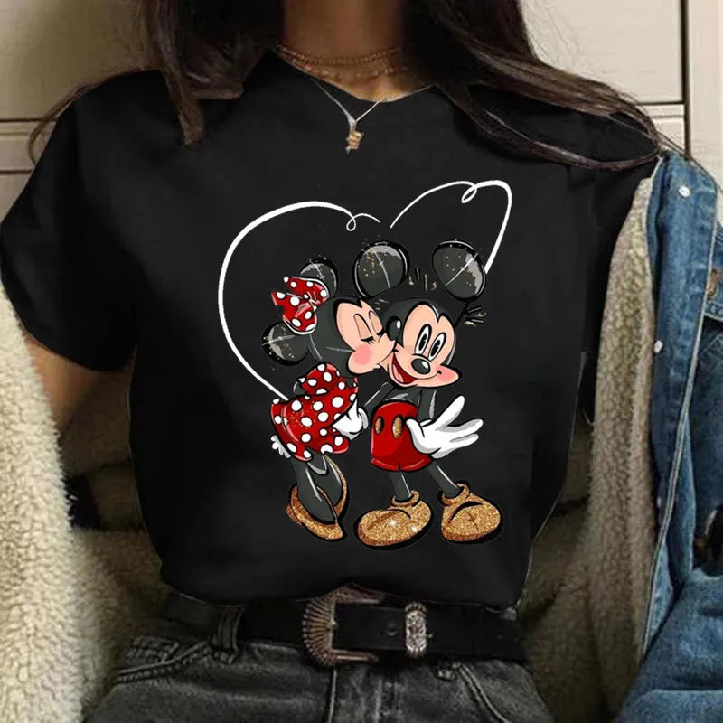 Fashion Mickey Minnie Mouse Disney T-shirt Women's