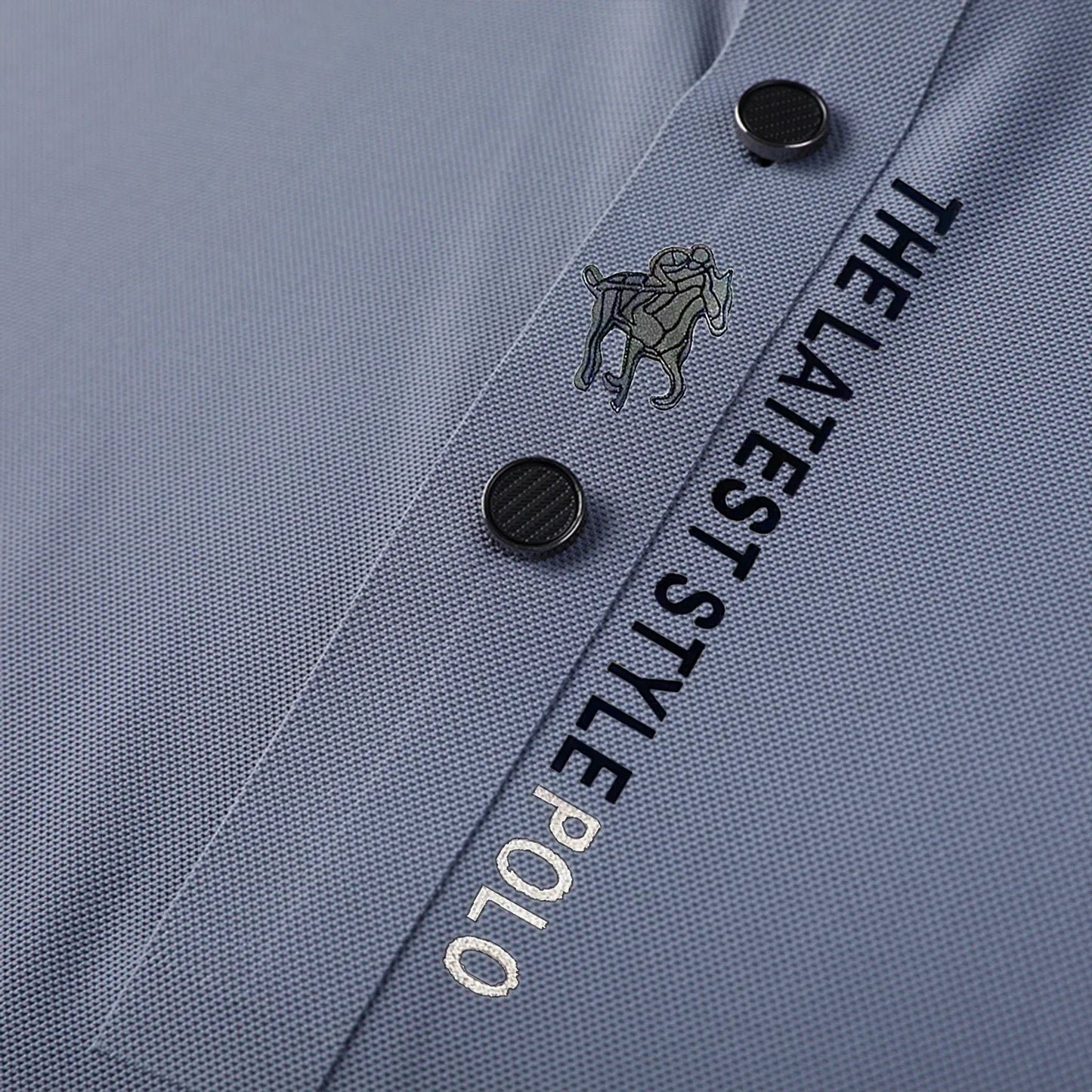 Ice Silk Embroidery Polo Shirt 2024 New Summer Lapel