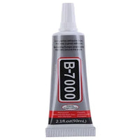 A tube of multipurpose clear adhesive for repairing cell phones, jewelry, and small electronic devices.