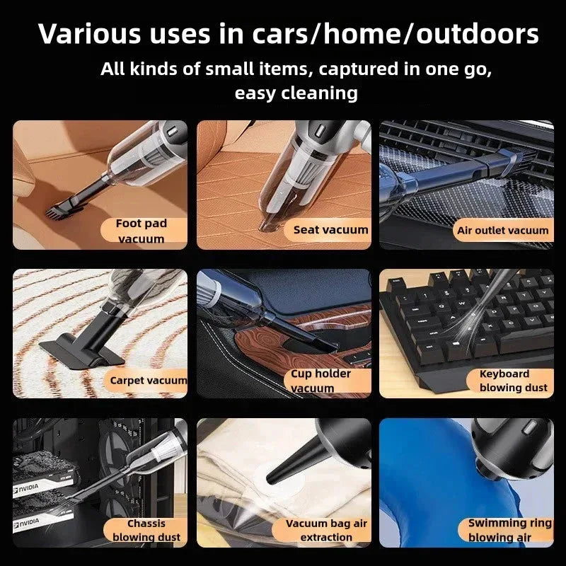 Brushles Vacuum Cleaner Wireless Air Dust Blower Gun for Car Powerful - Trustymall