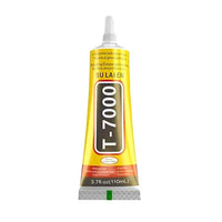 Three tubes of multipurpose clear adhesive glue for electronics, jewelry, and crafts, in different sizes.
