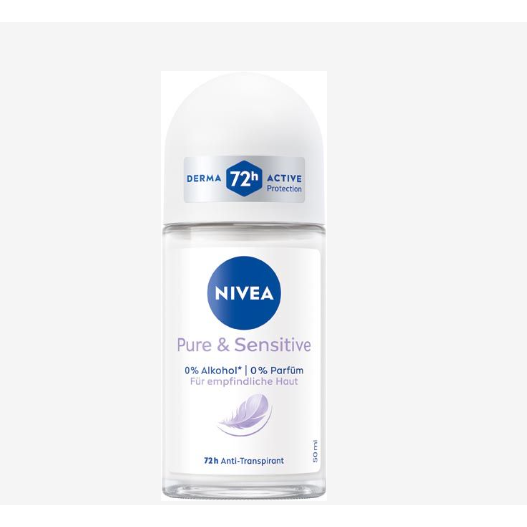 Nivea Pure & Sensitive 47H  Anti-Transpirant 50 ml