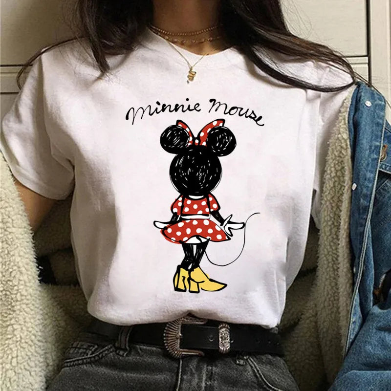 Fashion Mickey Minnie Mouse Disney T-shirt Women's