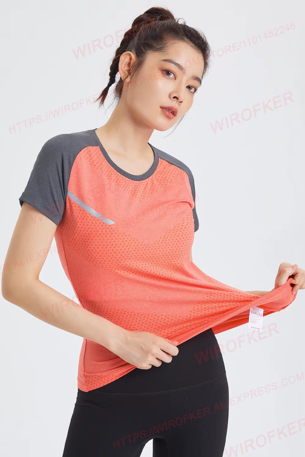 Fitness Women Shirts Quick Dry Yoga Sport T Shirt Gym Running Sportswear Tops Short Sleeve Training Blouses Jersey Jogging Tee