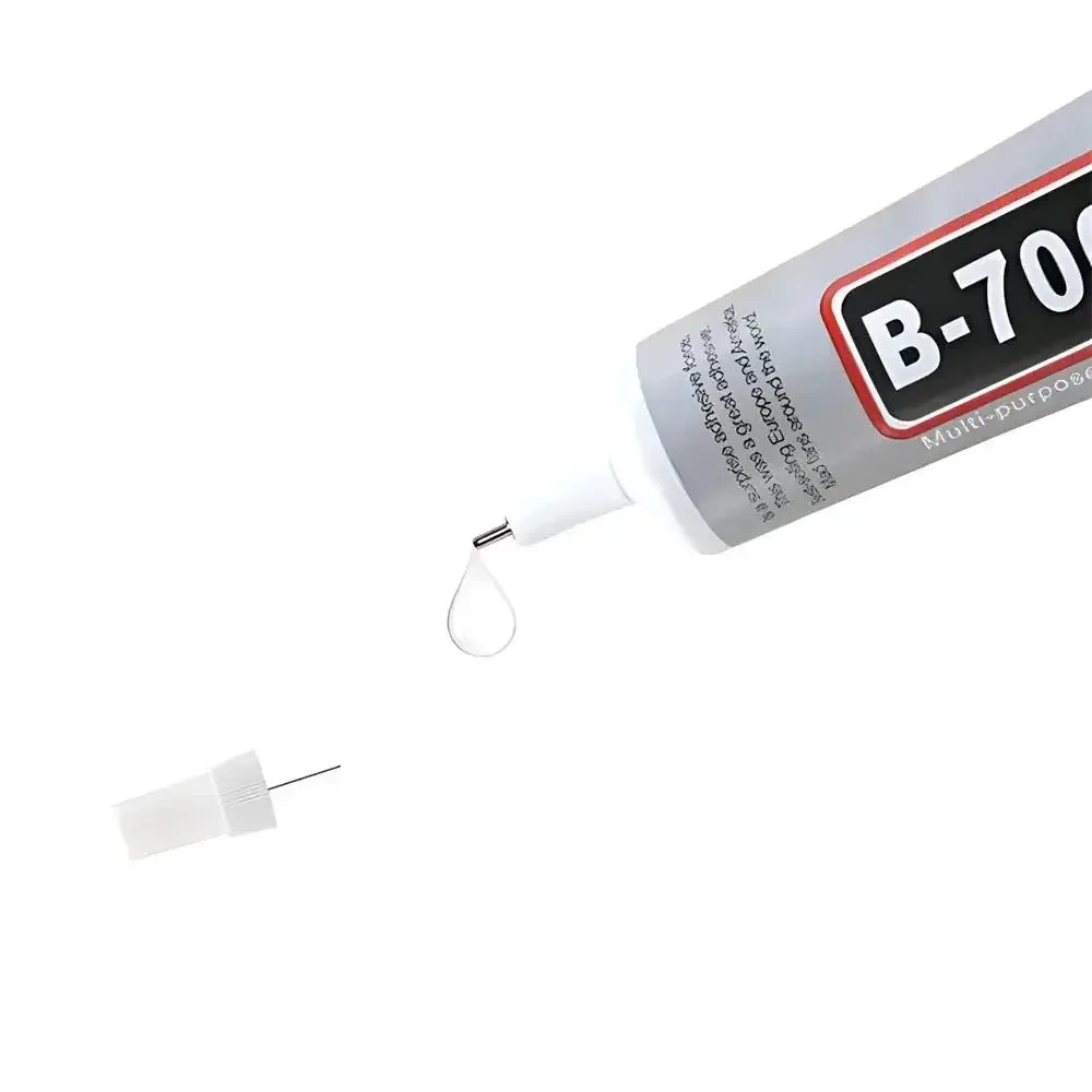 Three tubes of multipurpose adhesive glue for electronics, jewelry, and crafts in various sizes on a white background.
