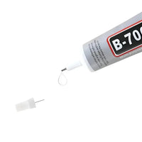 Three tubes of multipurpose adhesive glue for electronics, jewelry, and crafts in various sizes on a white background.