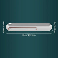 Magnetic dispenser cutting plastic wrap neatly with built-in safety cutter