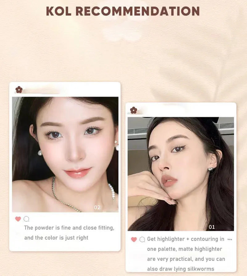 Judydoll Facial Highlighter Makeup Palette Face Lasting