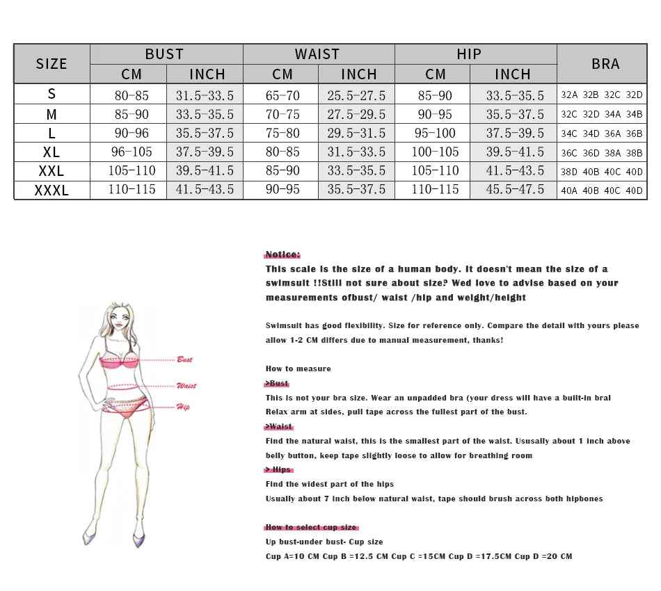Rubian three piece swimsuit