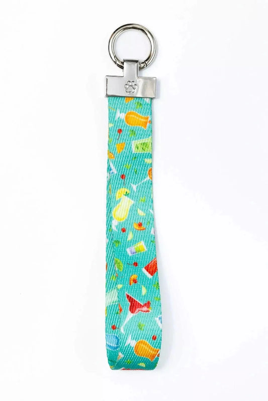 Seaside Sips Wristlet Keychain
