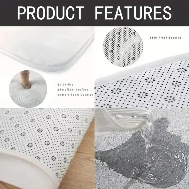 Modern Rug Anti Slip Carpet Area Rugs Living Room, Bedroom, Corridor, Office Large Home Decor Floor Rugs Dark Green Abstract Rug