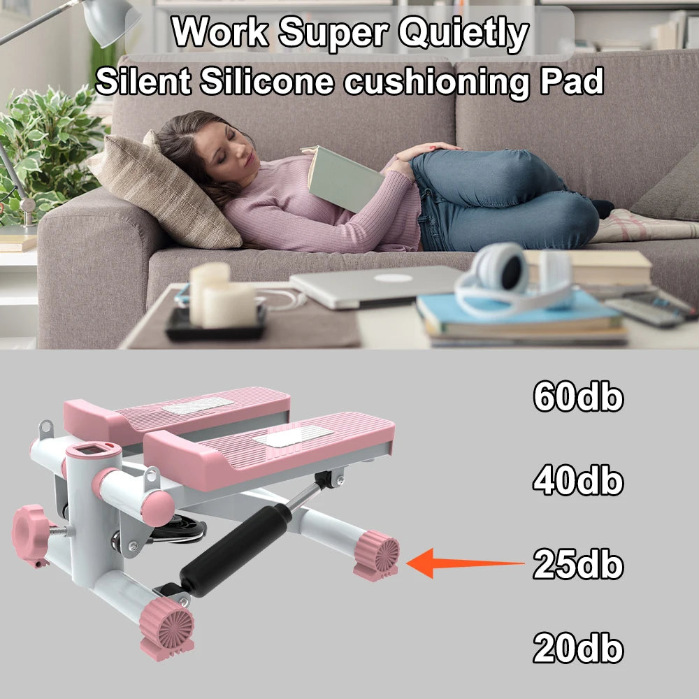 Mini stepper for sports, stepper with resistance band