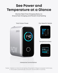 Anker Charger (140W, 4-Port, PD 3.1) with USB-C Cable - Trustymall