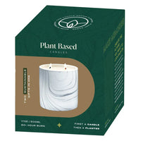 Single white box packaging for the Candle of the Month Club with minimalist design on a clean background.