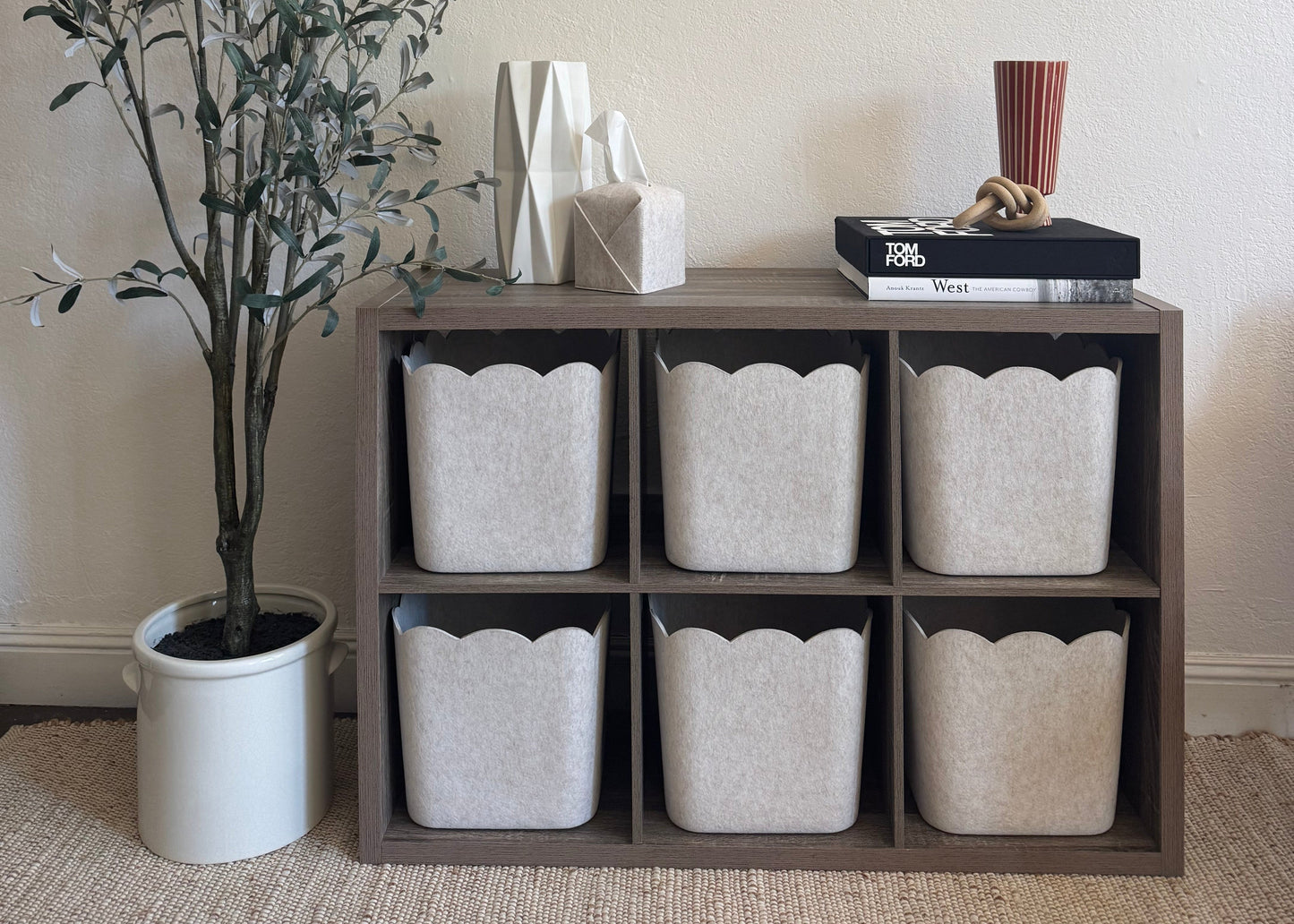 The Scalloped Bin - Original | Set of 3